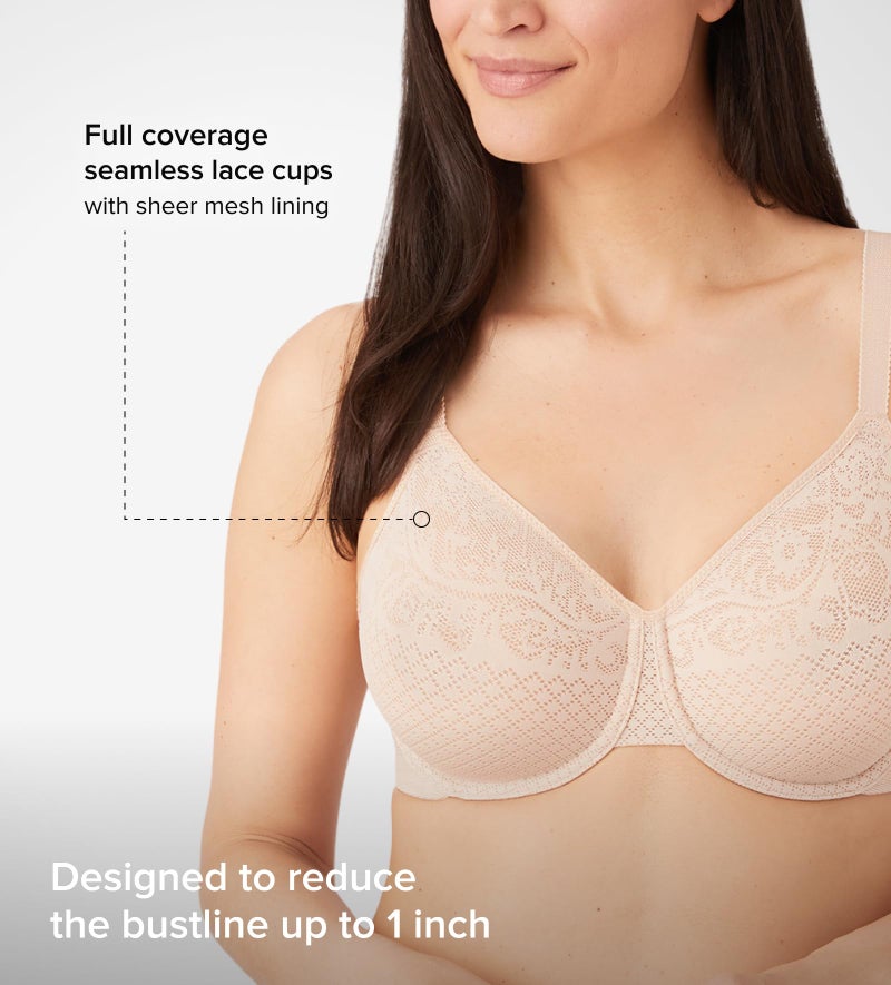Wacoal Women's Visual Effects Minimizer Bra,Sand,44DDD - Image 2